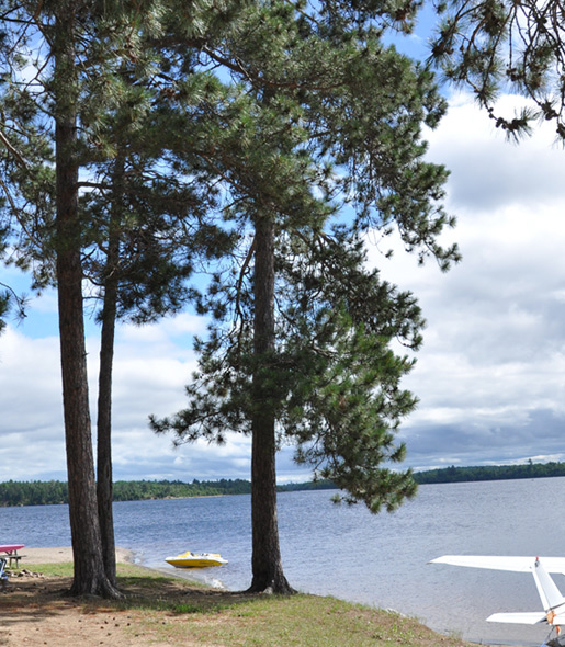 VUE DU BASKATONG, EN FACE DE L‘UN DES CHALETS
